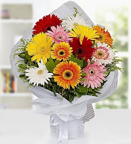 Renkli Gerbera Buketi